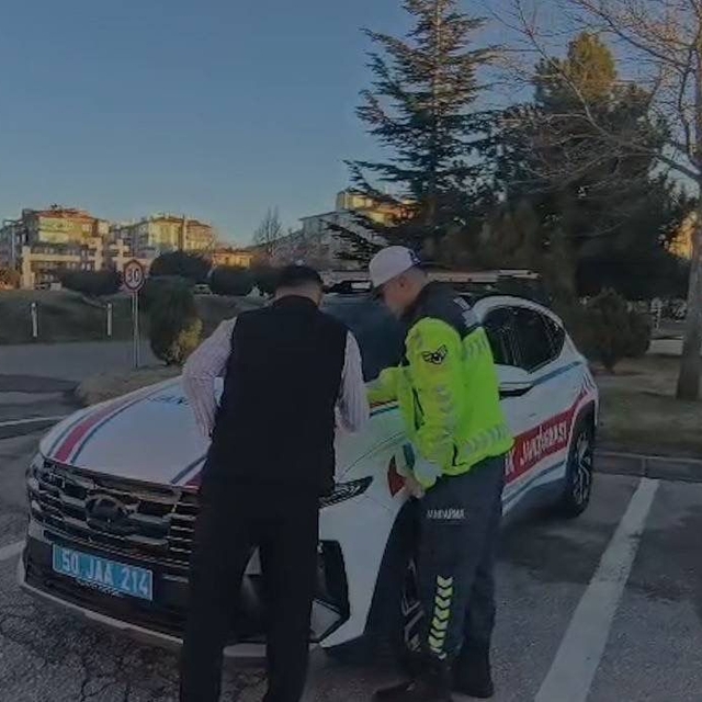 Nevşehir'de drift atan sürücüye 46 bin TL ceza