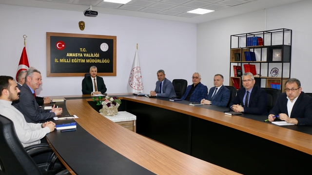 Amasya'da eğitim değerlendirme toplantısı yapıldı