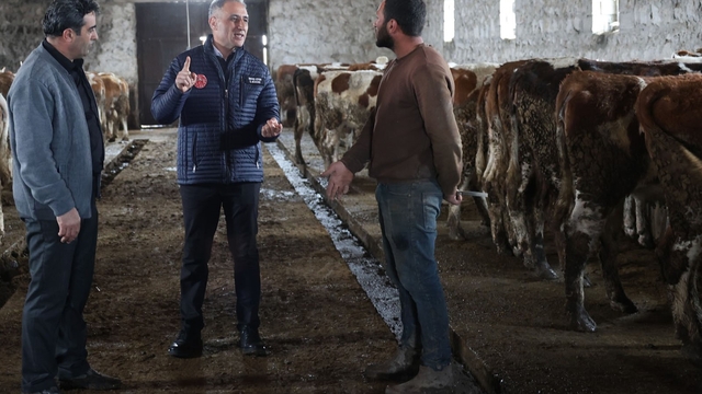 Kars Tarım ve Orman Müdürlüğü sahada: Bayraktar Köyü'nde büyükbaş işletmesine ziyaret