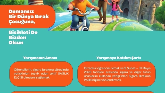 Erzurum İl Sağlık Müdürlüğü'nden dumansız bir gelecek için anlamlı yarışma