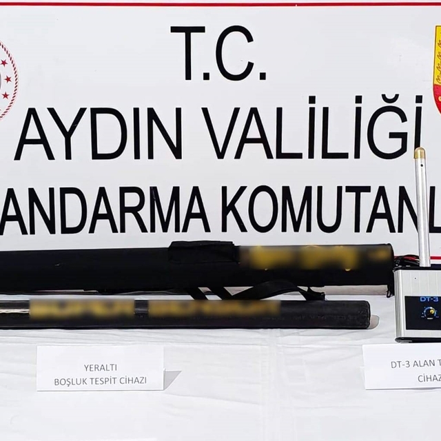 Bozdoğan'da kaçak define arayışı yapan şahıslar suçüstü yakalandı