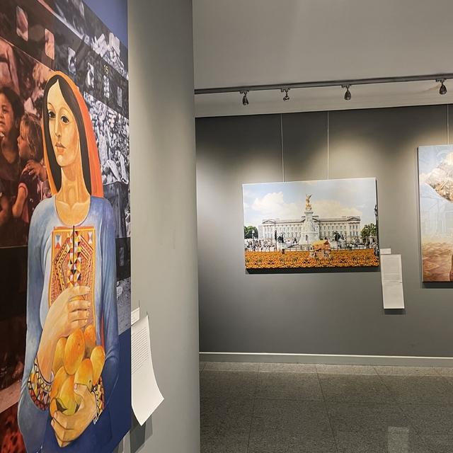 Trabzon'da Filistin temalı dijital fotomontaj sergisi açıldı