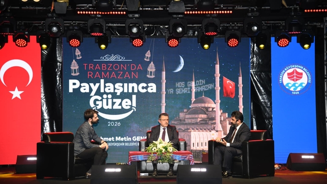 Trabzon'da ramazan etkinlikleri kapsamında söyleşi gerçekleştirildi