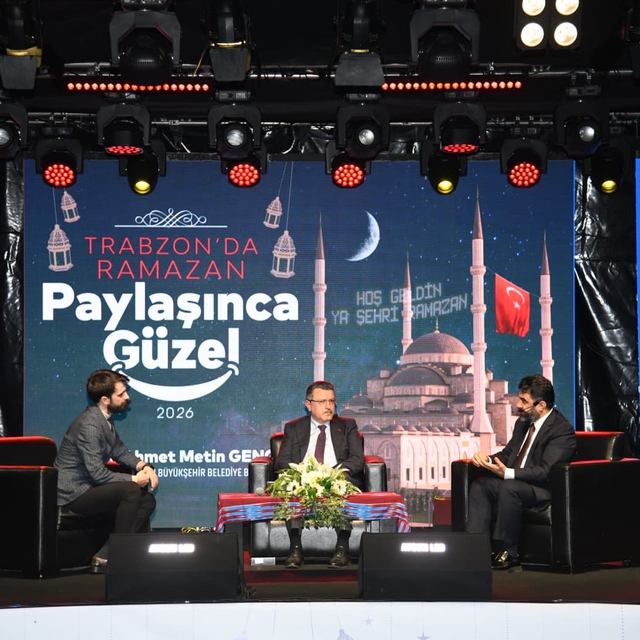 Trabzon'da ramazan etkinlikleri kapsamında söyleşi gerçekleştirildi