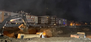 Merkez Çarşısı Kentsel Dönüşümünde hafriyat çalışmaları sürüyor