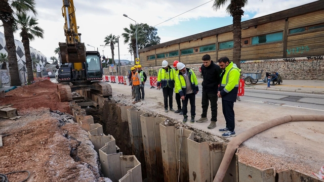 Alsancak'ta dev altyapı çalışması
