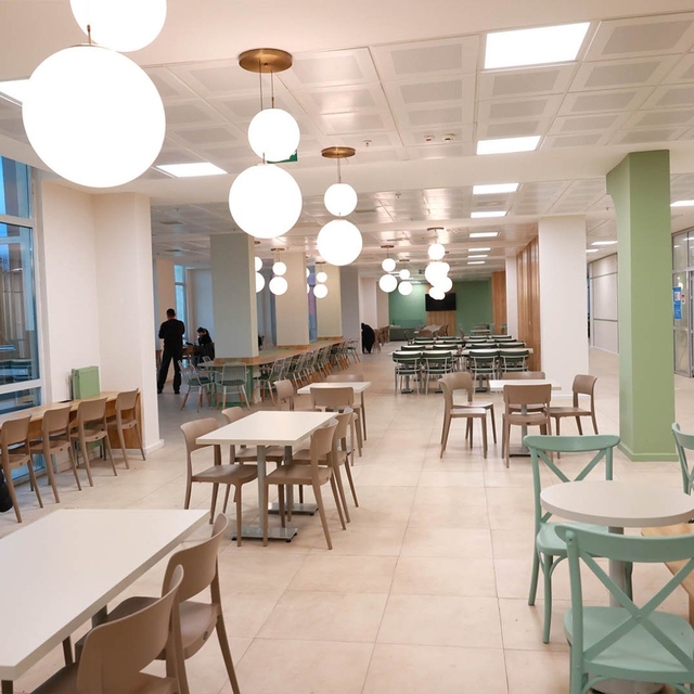 Denizli kız yurtlarında modern kafeterya konsepti