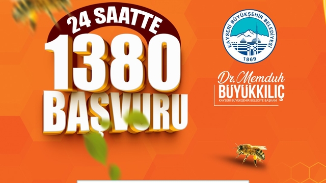 Büyükşehir'in Arılar Çoğalsın Bereket Katlansın Projesi'ne yoğun ilgi: 24 saatte bin 380 başvuru