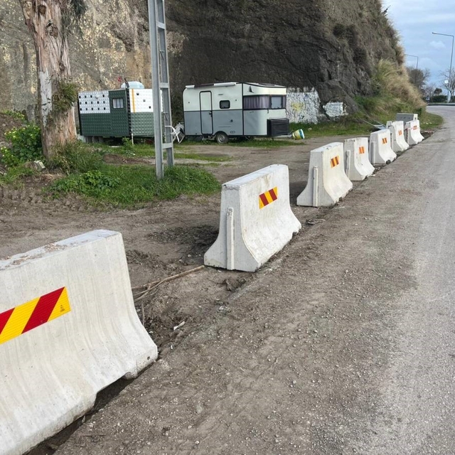 Sinop'ta karavan işgaline 'beton' set