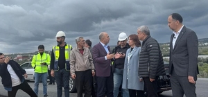 Çeşmeli- Kızkalesi Otoyolunda çalışmalar yerinde incelendi