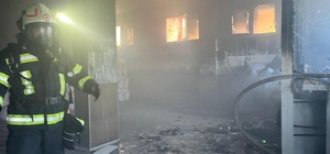 Kuruyemiş fabrikasında korkutan yangın