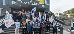 Buca Belediyesi'ndeki memur eylemi 5'inci günde