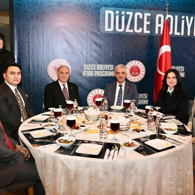 Düzce Adliyesi'nde geleneksel iftar buluşması