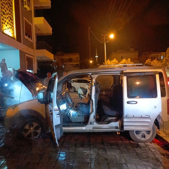 Gazipaşa'da araç yangını