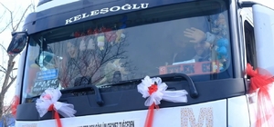 Gelini evinden tırı ile aldı