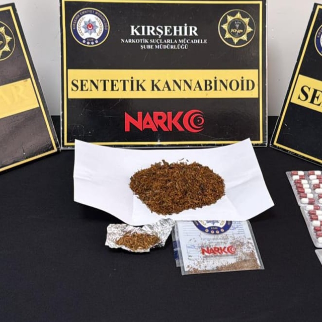 Kırşehir'de uyuşturucu operasyonunda yakalanan zanlı tutuklandı