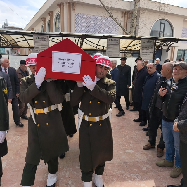 Ordulu Kıbrıs gazisi, son yolculuğuna uğurlandı