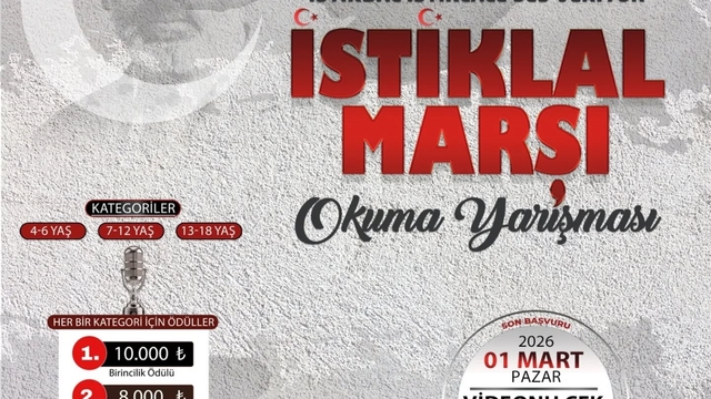 İstiklal Marşı Okuma Yarışması'nda başvurular başlıyor