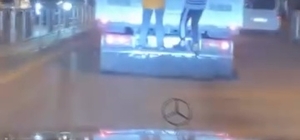 Hatay'da çocukların tehlikeli yolculuğu kamerada