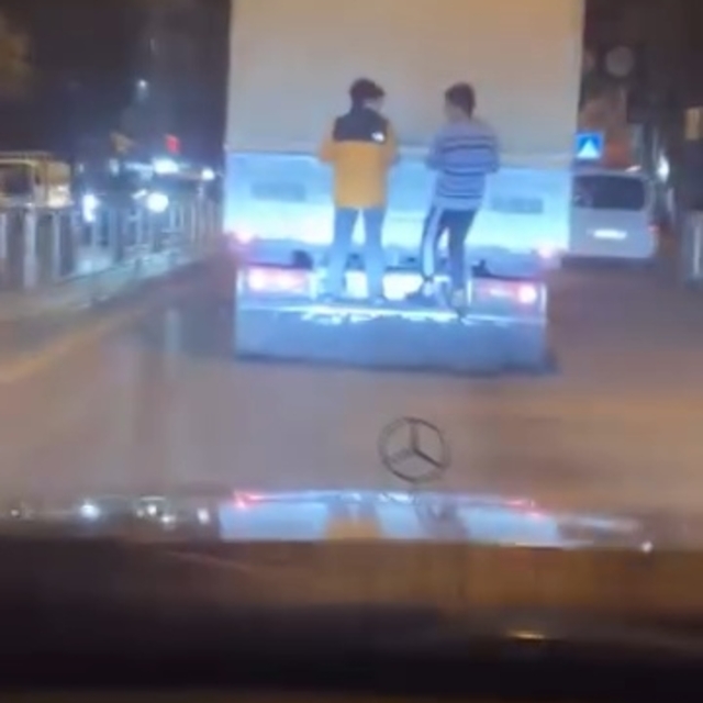 Hatay'da çocukların tehlikeli yolculuğu kamerada