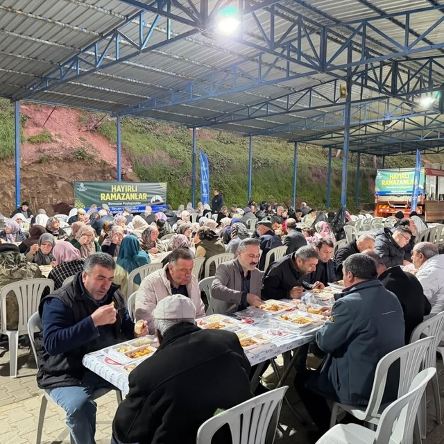 Aydın Büyükşehir'den Eğridere'de iftar sofrası