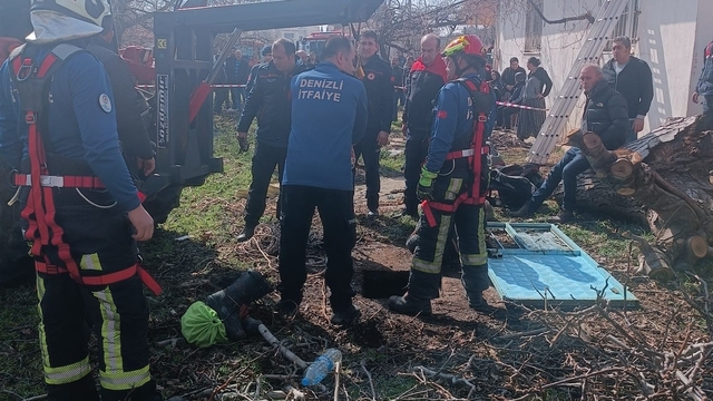 Ağaç dalı toplayan kadın 20 metrelik su kuyusuna düştü