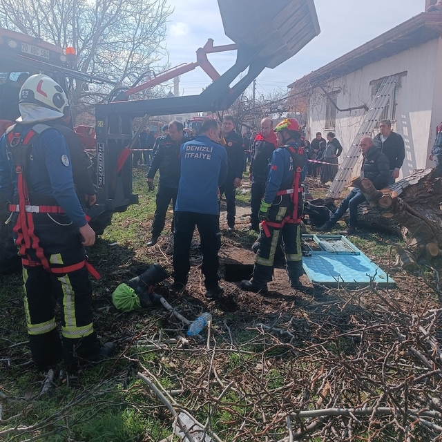 Ağaç dalı toplayan kadın 20 metrelik su kuyusuna düştü