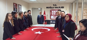 Muğla 112 Acil Çağrı Merkezi'nde yemin heyecanı