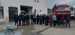 Hastane personeline yangına müdahale eğitimi