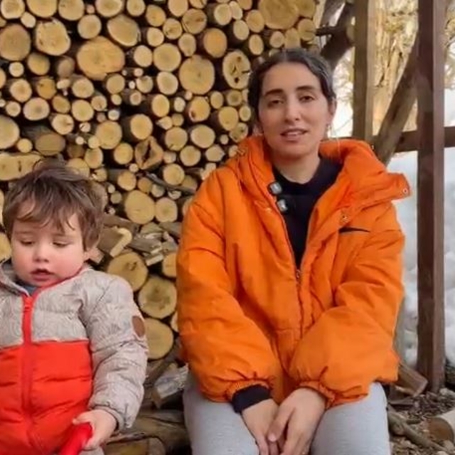 Evlenip Tunceli'ye yerleşti, köy hayatına 2 yaşındaki oğlu Güneş'i de alışt...