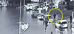 Kaldırımda yürürken su dolu çukura düştü