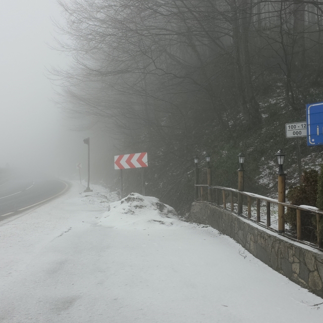 Bolu Dağı'nda hafif kar yağışı ve sis etkili oluyor
Sis nedeniyle görüş mes...