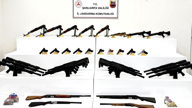 Şanlıurfa'da silah kaçakçılığı operasyonunda 8 şüpheli yakalandı