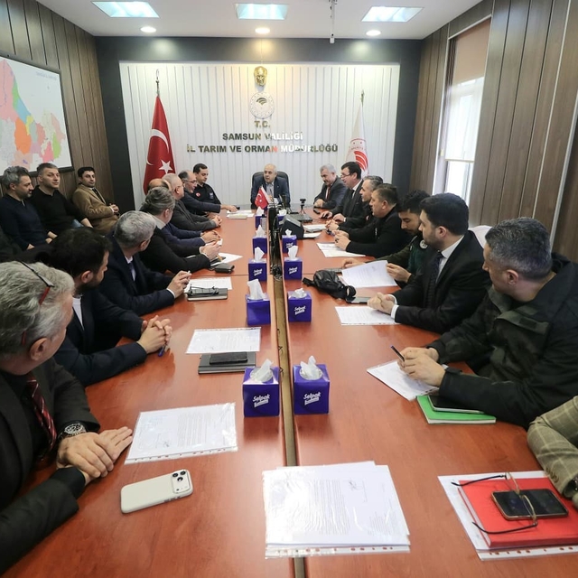 Samsun'da afet sonrası gıda güvenliği, hayvan sağlığı ve su temini masaya y...