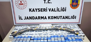 Kayseri'de 619 paket kaçak sigara ele geçirildi: 1 gözaltı