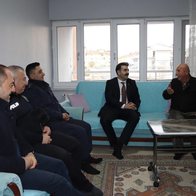 Tomarza Kaymakamı Eser'den Kıbrıs Gazisi Tektaş'a anlamlı ziyaret