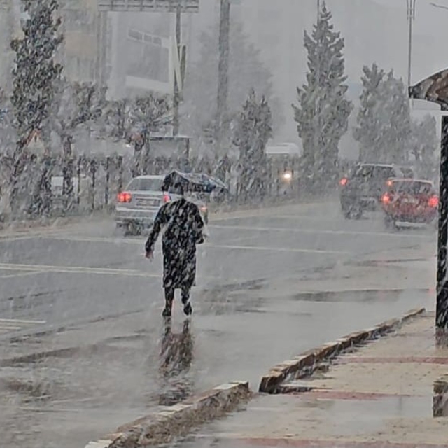Elazığ'da yoğun kar yağışı