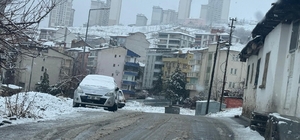 Battalgazi'de kar yağışı sonrası ekipler sahada