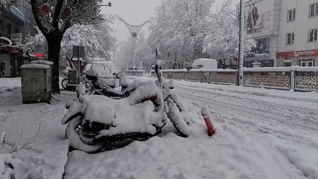 Erzincan'da kardan 524 köy yolu kapandı (2)