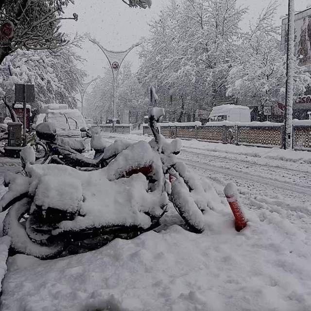 Erzincan'da kardan 524 köy yolu kapandı (2)