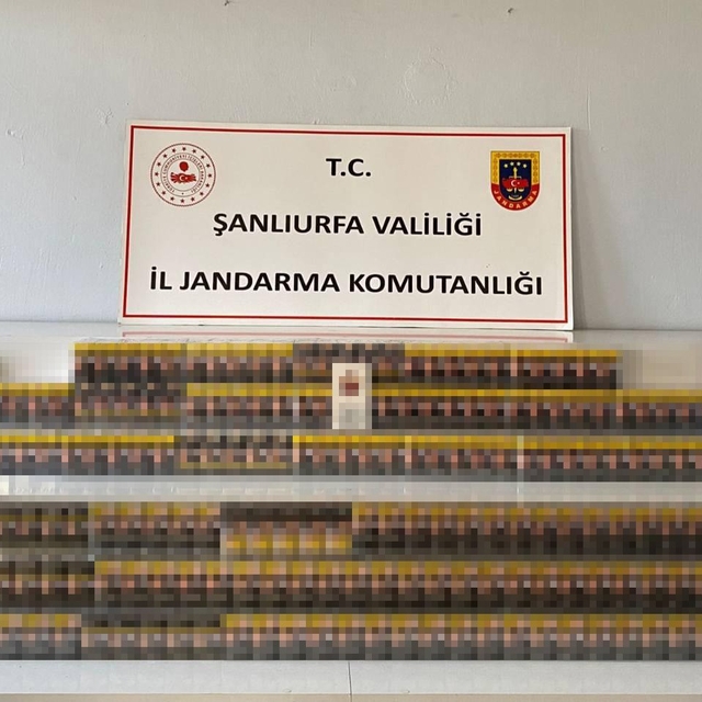 Şanlıurfa'da 11 bin paket kaçak sigara ele geçirildi