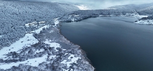 Abant'ta kar güzelliği