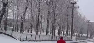 Bursa'da yoğun kar yağışı; araçlar yolda kaldı (2)