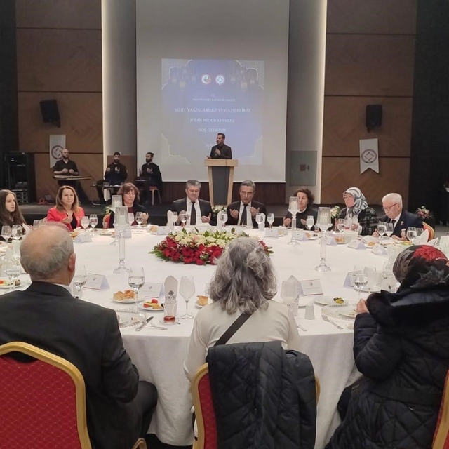 Şehit aileleri ve gazilere için iftar yemeği düzenlendi