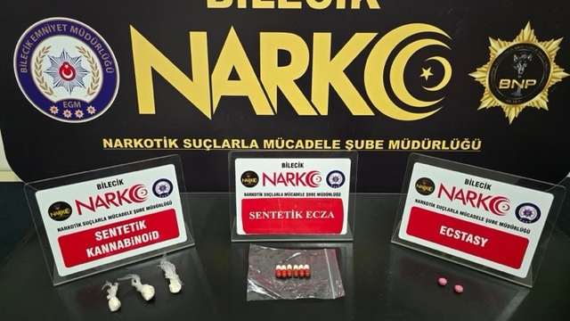 Bilecik'te üzerinde uyuşturucu madde bulunan 4 zanlı yakalandı