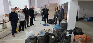 Sinop’ta denizin çöpü atölyede sanata dönüşüyor