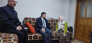 Çaykara Kaymakamı Sapmaz, yaşlı vatandaşları ziyaret etti