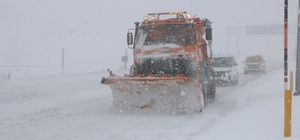 Kayseri-Erciyes kara yolunda tipi etkili oldu