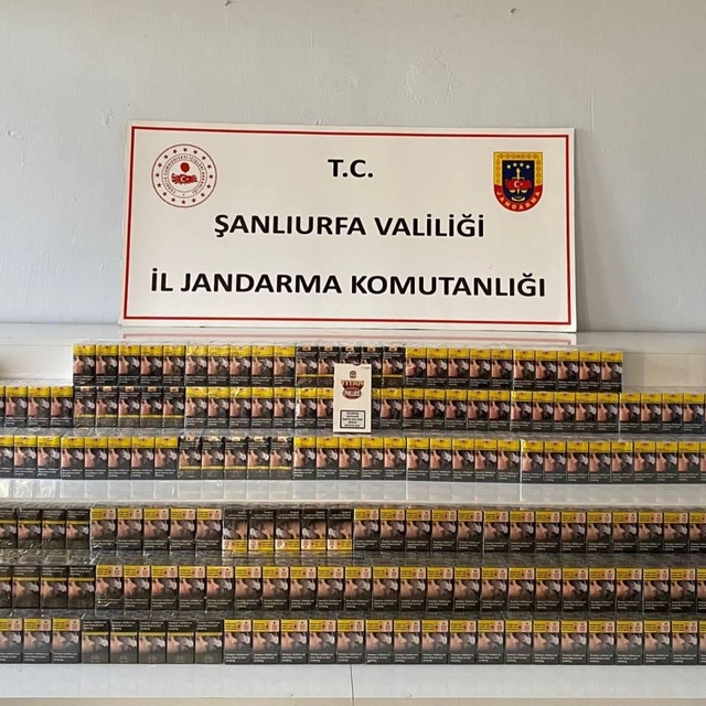 Şanlıurfa'da 11 bin paket kaçak sigara ele geçirildi
