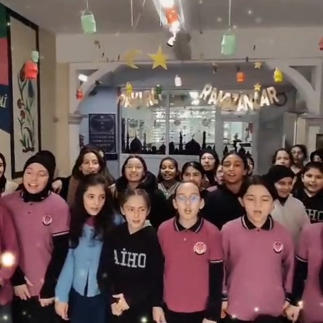 Rize'de okullarda öğrencilerin Ramazan coşkusu